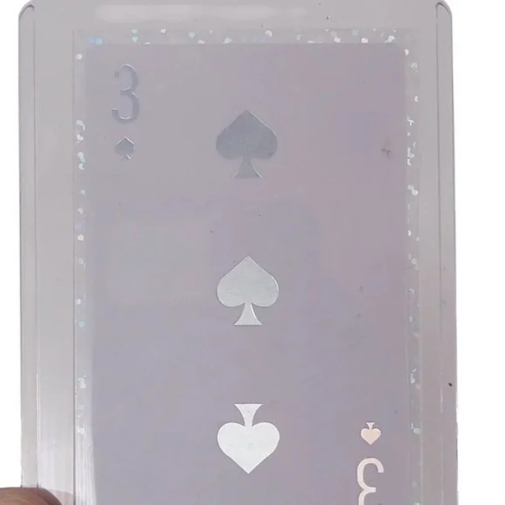 Dior JOY 3 Of Spades Holographic Glitter Playing Card